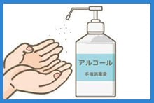 手洗い・消毒・除菌・マスク着用